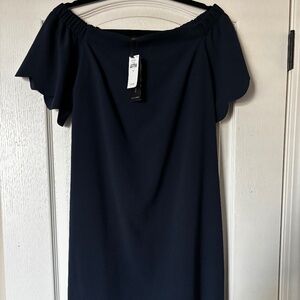 Banana republic scalloped dress